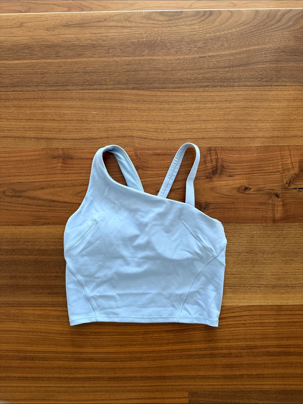 lululemon athletica light blue cropped tank